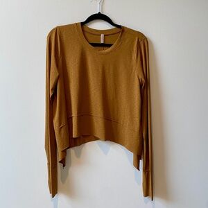 FREE PEOPLE FP Movement Tempo Long Sleeve Tee - Russet Orange/Copper - Medium M